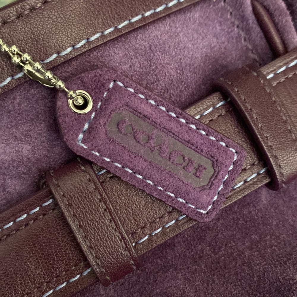 Excellent Vintage Coach Suede bag - Picture 11 of 15